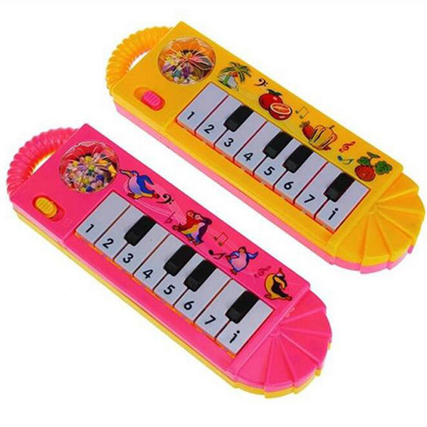 Rattles Hand Bell Infant Newborn Preschool Novelty Plastic Baby Children Electric Piano Musical Instruments Gag Toys Educational Toy