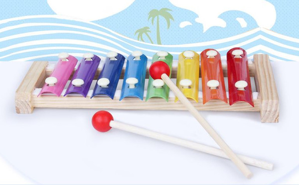 Free shipping baby and children wooden piano play by hand toy,baby early education interllectual power toy