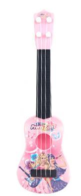 Children's mini cartoon guitar toy ukulele simulation four strings can play early education puzzle simulation instrument