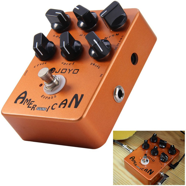 JOYO True Bypass Design American Sound Amp Simulator Electric Guitar Effect Pedal Distortion Pedal VOX Fander Marshall MESA Boogie Amplifier