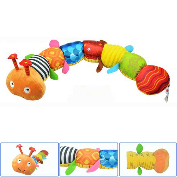 5PCS Recommend Cloth multifunctional educational children toys Baby rattles of music hand puppets animals for kids