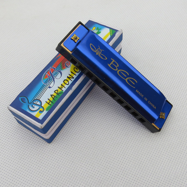 10-hole 20-tone plastic toy harmonica for children learning to play instruments manufacturer direct sales