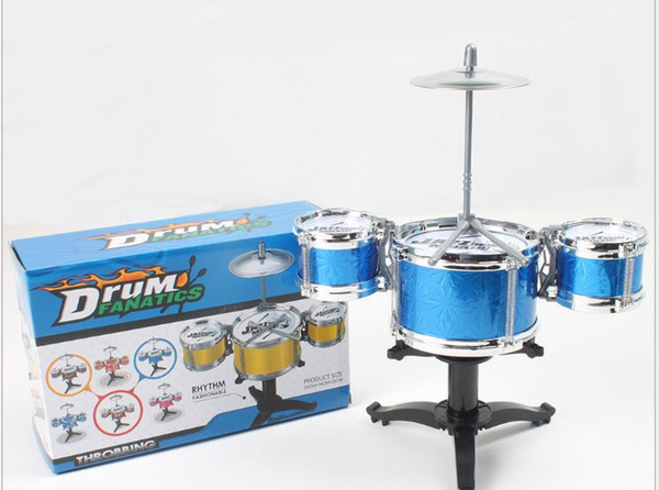 Children's drum mimature baby early education music initiation three drum jazz drum percussion instrument toy set