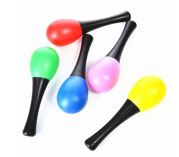 Plastic Maraca Rattles Sand Hammer Kids Children Musical Instruments Party Favor Shaker Toy
