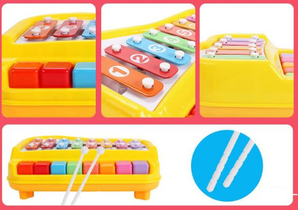 Poly children's eighe-scale playing joy big xylophone boby children enfant music enlightenment educational toys music score