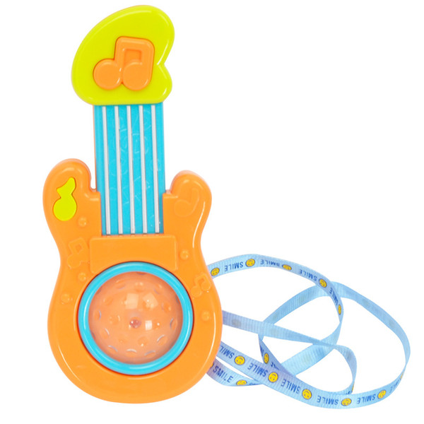 Touch Induction Lighting Music Electric Toy Mini Electric Kid Guitar Early Childhood Baby Toys Plastic 4 3hy X