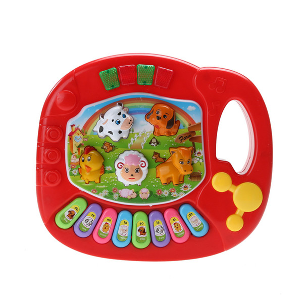 New Baby Kids Musical Piano Animal Farm Developmental Educational Toy Musical Instrument for Children Gift Random Color