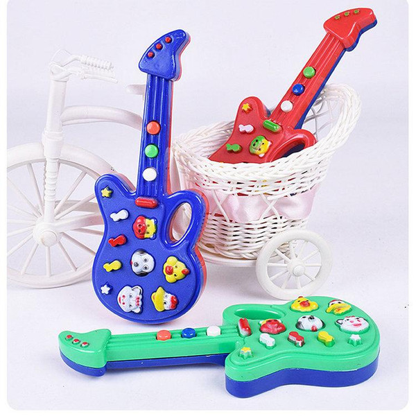 3pcs New Fashion Cartoon toy guitar High Quality Music Electric Guitar Kids Musical Instruments Educational Toys For Children Gifts