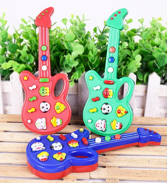 DHL 36pcs New Fashion Cartoon toy guitar High Quality Music Electric Guitar Kids Musical Instruments Educational Toys For Children Gifts