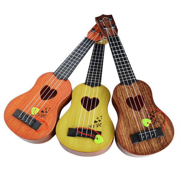 Children's Trumpet Musical Instrument Simulation Ukulele Mini Four-string Can Play Enlightenment Early Education Music Toy Guitar Gag Toys