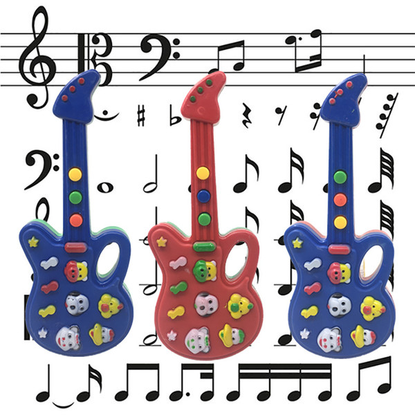 Simulation Guita Model Music Maker Toys Children Musical Instrument Baby Playing Game Props Kids Education Toy Party Gift Wholesale
