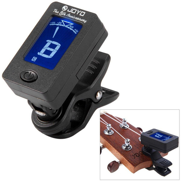 JOYO 360 Degree Rotation Digital LCD Clip-on Tuner for Chromatic Guitar Bass Violin Tuner for Guitar Bass Violin Ukulele Guitarra Part