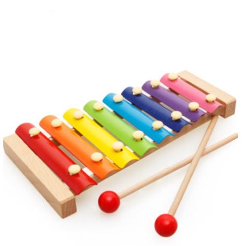 Wooden Montessori Kids educational toy octave knock on the piano beat xylophone preschool music puzzle toys