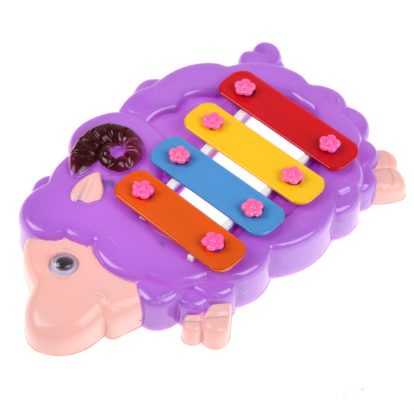 Baby Music Toy 4-note Resonator Bells Animal Design for Kids Educational Toy Baby Infant Playing Toy Musical Instrument