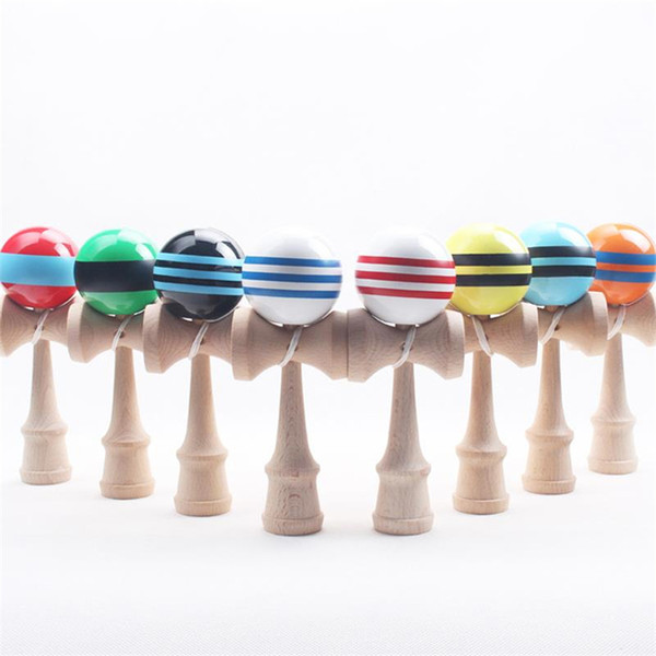 Big Kendama Ball Japanese Traditional Wooden Toys Many Colors 18.5*6cm Education Gifts Novelty Toys 180PCS DHL 