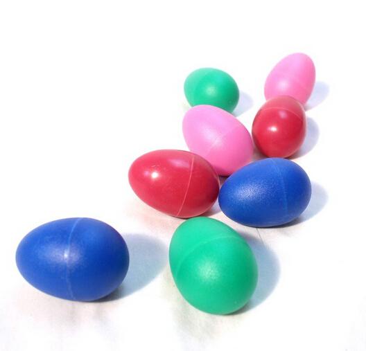 Plastic Percussion Musical Instrument Toys Egg Maracas Shakers -Colors Assorted