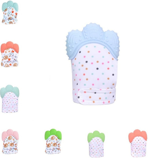 New pattern Fashion baby glove anti-molar glove infant voice gloves silica gel gloves baby voice toys T6G6001