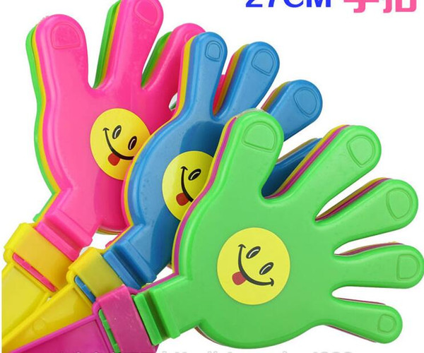 Plastic Hand clapper clap toy cheer leading clap for Olympic game football game Noise Maker Baby Kid Pet Toy