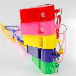 Best-chioce 24pcs Plastic Whistle & Lanyard School Soccer Sport cheerleading Whistle Training Football Whistle Referee Whistlekids toys