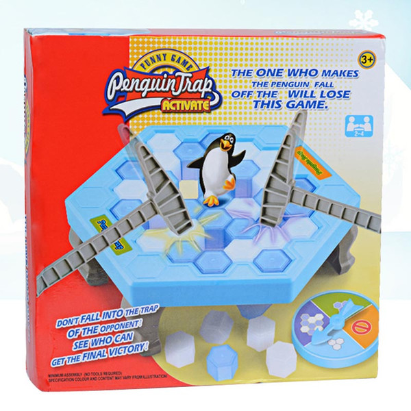 New Arrival Penguin Icebreaker Table Game Kids Ice Pounding Saving Penguin Desktop Interactive Beat Ice Cubes Game Free DHL