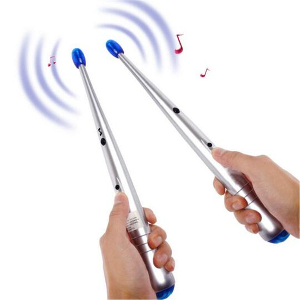 Electronic Musical Toy Drumstick Novelty Gift Educational Toy for Kids Child Children Electric Drum Sticks Rhythm Percussion Air Finger DHL