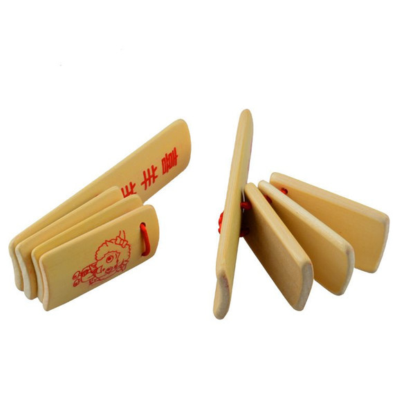 Free shipping student Creativity Bamboo 4 tablets Children allegro Play house crosstalk Bamboo clapper Nostalgic toys