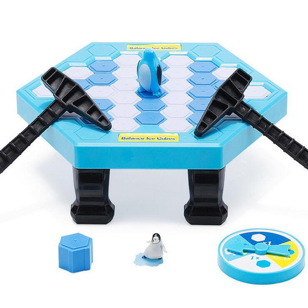 Balance Ice Cubes Save Penguin trap Icebreaker Beating Interactive Destop Party Games Crash Fall Off Will Lose Game