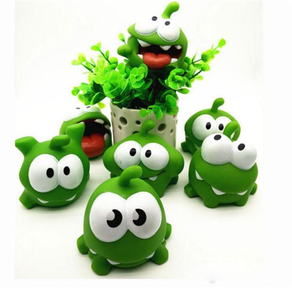 Android Games Cut The Rope Frog Vinyl Cute Doll PVC Toy Birthday Christmas Gift Green frog called frog toy