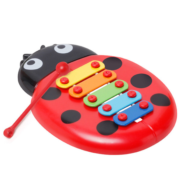 Baby Learning Education Toys Ladybug Insect Hand Harp Noisemaker Children Percussion Instruments Guoqin Octave Intelligence Toy 2 4yy W