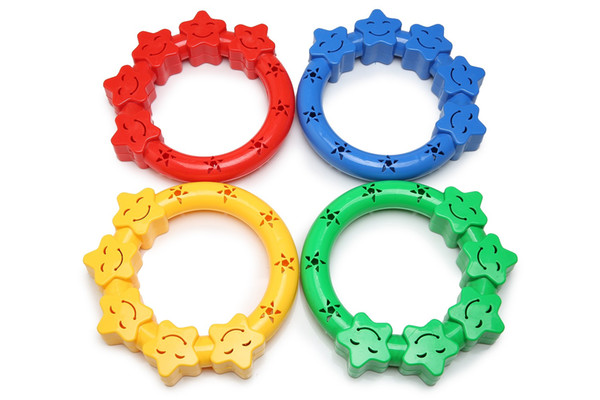 Star Smiley Face Hand Wrist Ring Bracelets Morning Exercises Gymnastic Dance Children Kindergarten School Group Team Sports Teaching aids