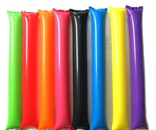 60cm clapper ballon beach Inflatable Sticks cheerleading sports game up stick party concert fan stick cheering inflatable stick