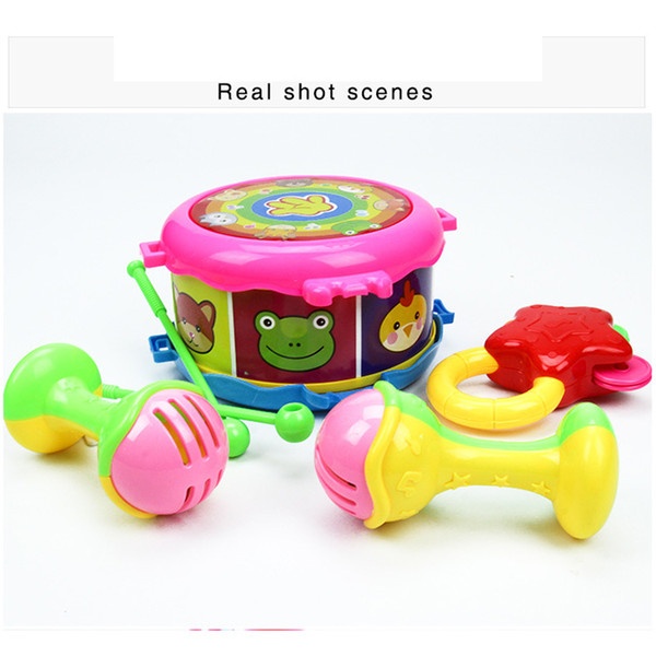 20 set Kid Musical Instrument Toy Music Rattle Toys Roll Drum Kit Infant Playing Children Gift