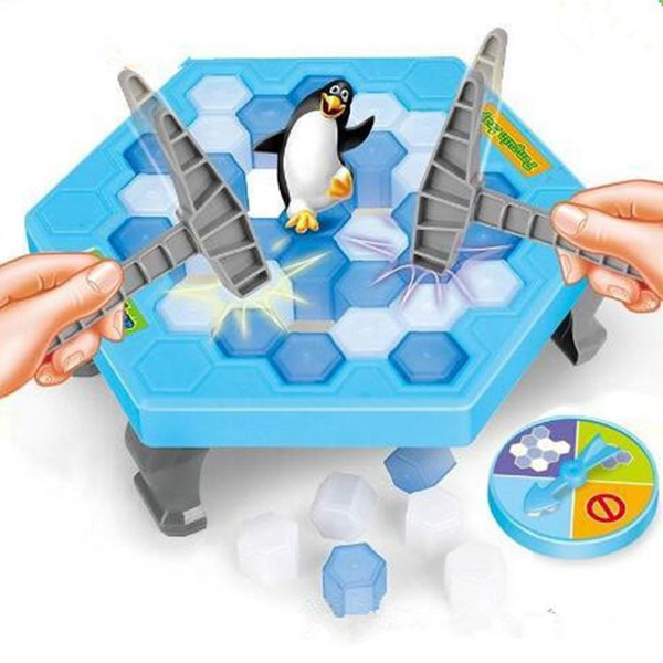 Save Penguin Knock Ice Block Interactive Family Game Penguin Trap Puzzle Table Games Balance I Broken Ice Cubes Puzzle Toys Desktop Game