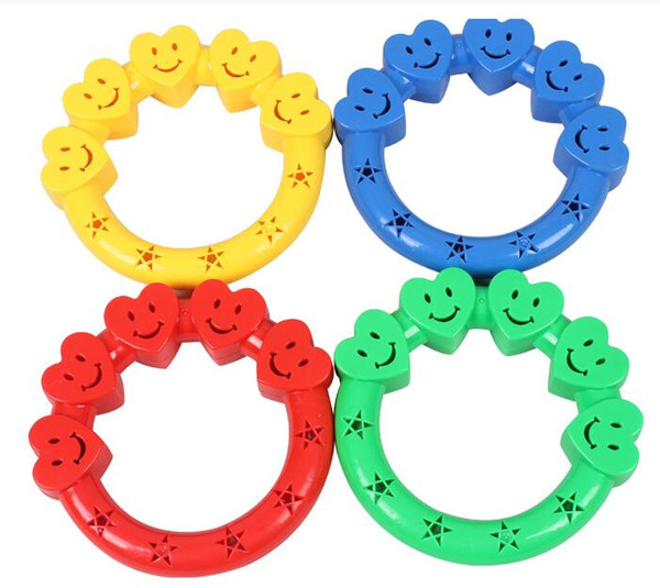 Love Smiley Face Hand Wrist Ring Bracelets Morning Exercises Gymnastic Dance Children Kindergarten School Group Team Sports Teaching aids