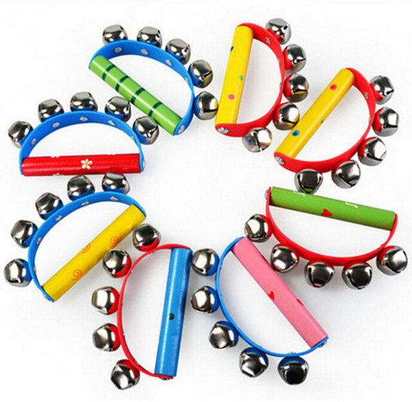 60pcs 2015 new arrive High Quality Tambourine KTV Party Kids Game Musical Toy Hand Held Tambourine Bell Metal Jingles Ball Percussion D125