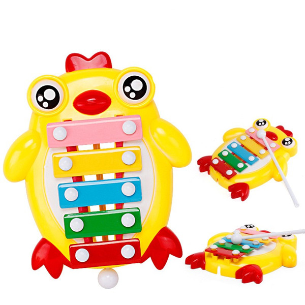 Children Intelligence Percussion Instrument Chick Shape Baby Early Childhood Music Guoqin Octave Noisemaker Toy Interest Cultivation 3 4yy W