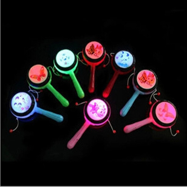 Led rattle Plastic luminous rattle Flash rattle Traditional toys cartoon rattle