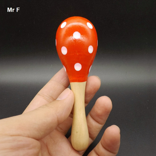 Baby Toys Wooden Rattle Cute Mini Sand Hammer Maracas Musical Instrument Toys Kids Gifts