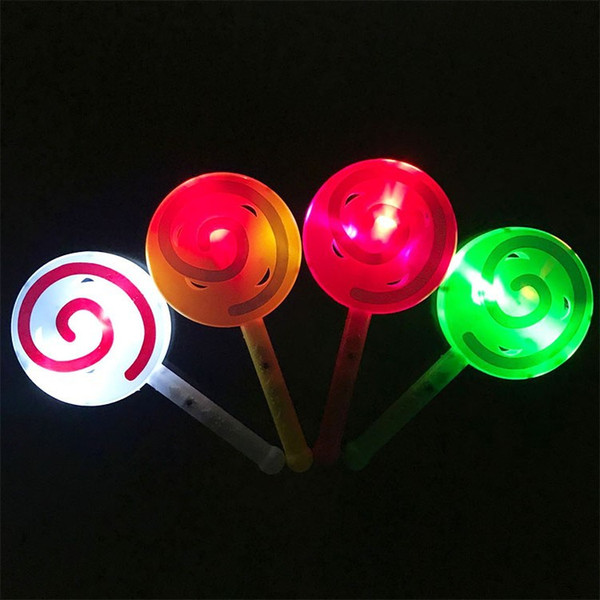 Luminous bell, lollipop, flash children's toy, baby hand bell, magic wand, night market, supply batch