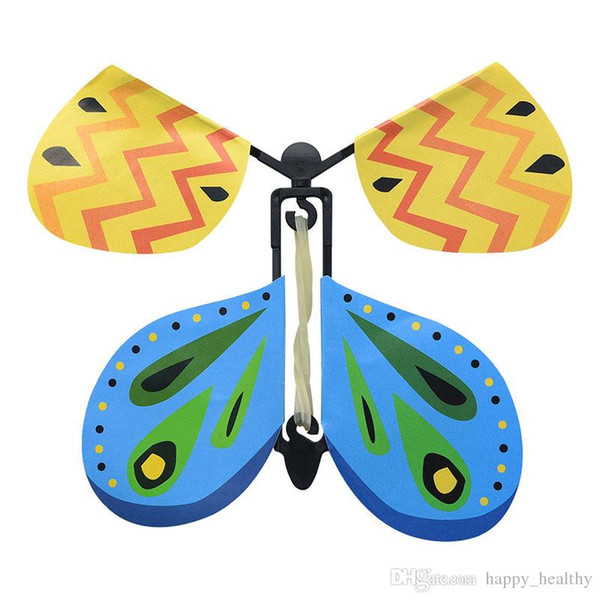 DHL 0200 Exclusive Magic Flying Butterfly 10cmx10cm Easy To Do Magic Tricks Props Toys For Children Surprising Gift