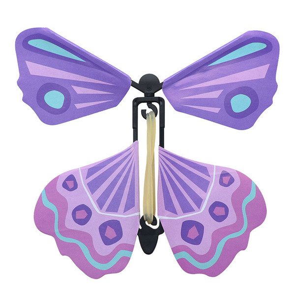 DHL 100pcs Exclusive Magic Flying Butterfly 10cmx10cm Easy To Do Magic Tricks Props Toys For Children Surprising Gift