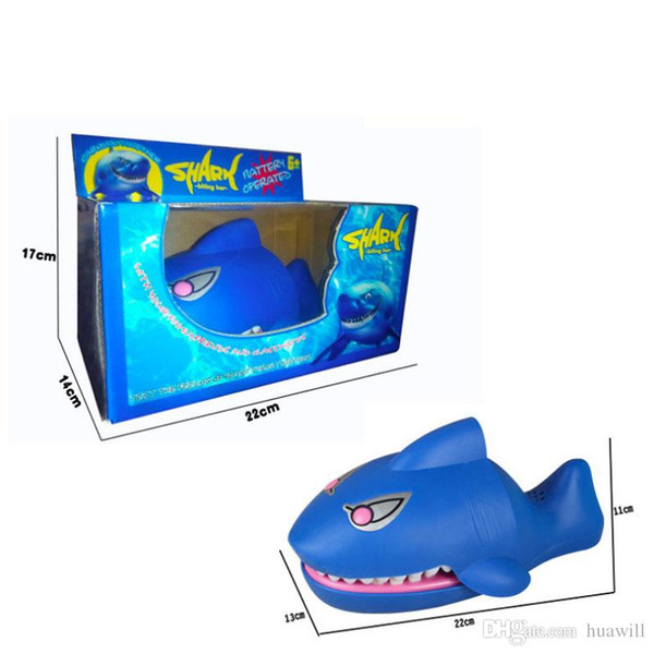 Wholesale- New Creative Cartoon Shark Trick Dog Toys Prank Crocodile Biting Finger Family Game Toys Novelty Gag Toys