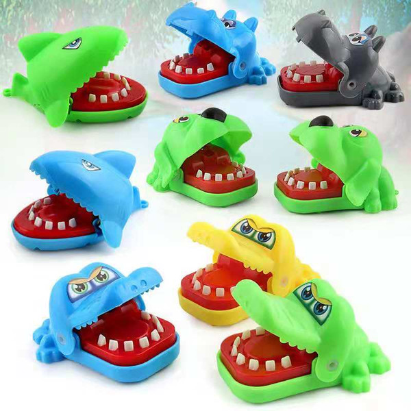 Mini Key Buckle Finger Toy Bite The Hand Crocodiles Sharks Hippopotamus Dogs Many Styles Wholesale Retail