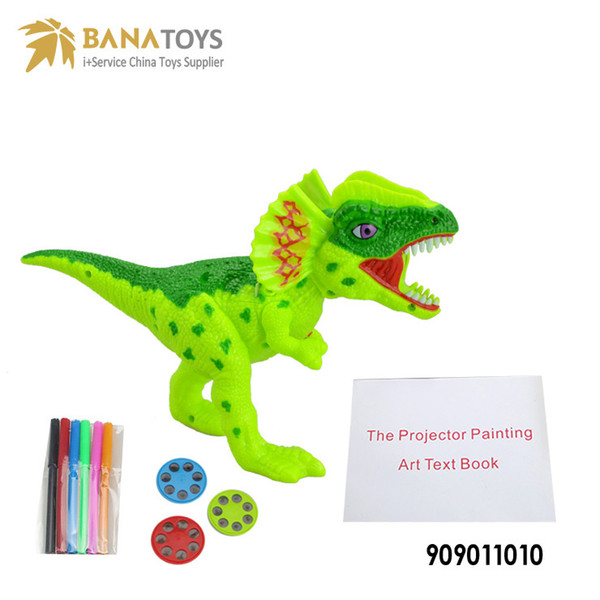 2 in 1 Electronic Educational Kid Dinosaur Projector Painting Toy Cultivate the Kids Art Cells Children Gifts