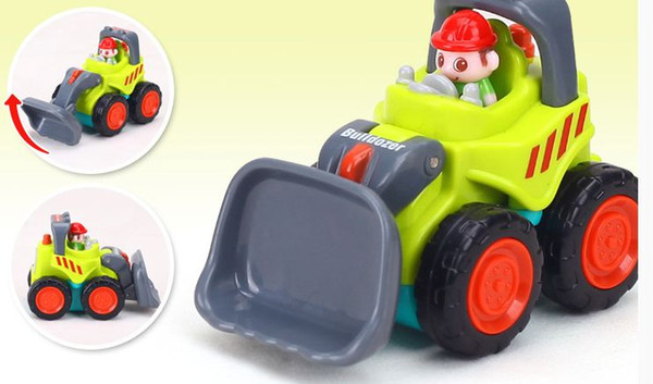 1-2-3 years old inertia and engineering car excavator pocket car boy toy Different combinations of suits