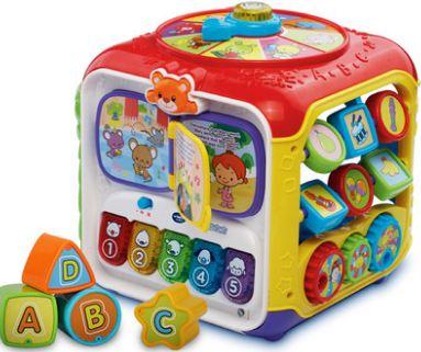 Fun puzzle cube game table six box baby learning table puzzle early education toys eight interesting exploration of bilingual enlightenment