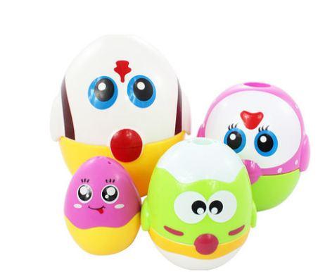 Egg-stacked Le Baby Early Education Toys, Educational Toys, Chicken Cup Rings, Music Overlay Parent-child Interactive Role Playing