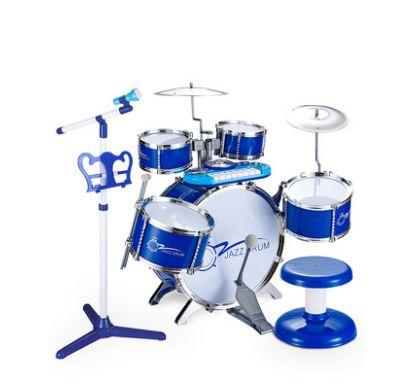 Jazz drum set beginner's toy educational toy baby percussion boy girl music develop interest hobby acting talent