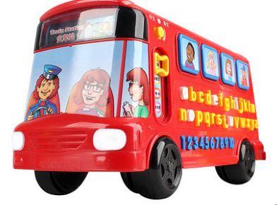 Letter bus English 26 letters learning machine children's educational toys 1-3 years old fun letter learning