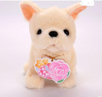 Children's electric toy dog simulation plush Teddy can bark walking puppyLovely toys dog robot dog girl